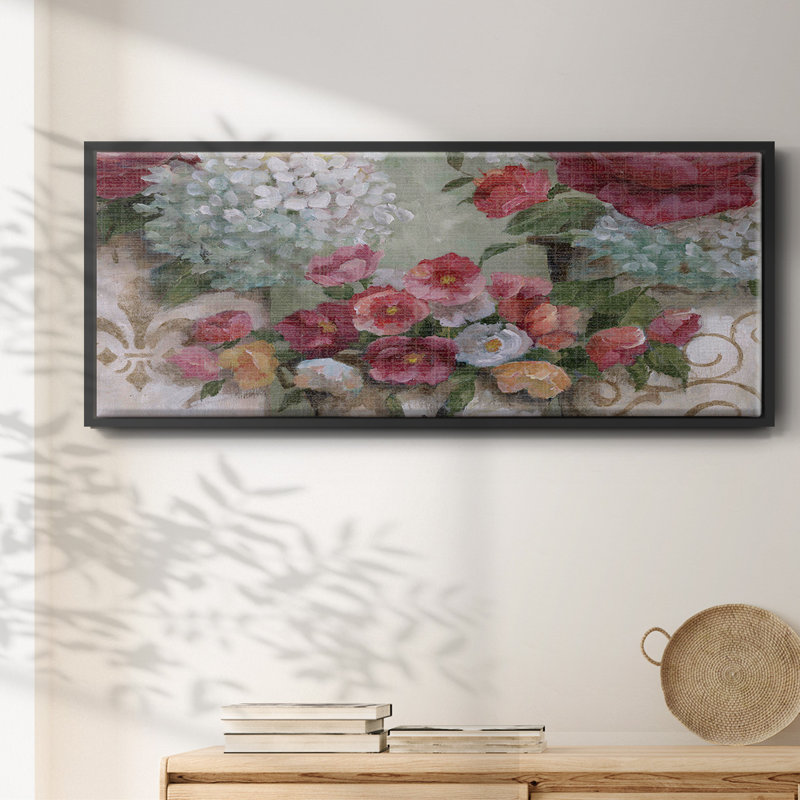Fleurs confinées - toile encadrée, H 20 po x l 50 po