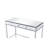 Ruffy Rectangular Writing Desk in Mirrored-1765621661