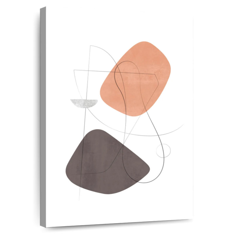 Avery Abstract Composition With Lines XV, 45" H x 30" W