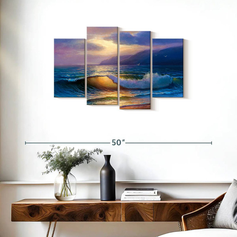 Waves On Gillard, 22" H x 36" W