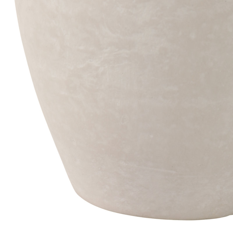 Terre cuite, cruche traditionnelle 10 po, ronde, Ivoire / brun clair
