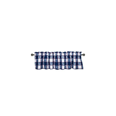 Mcginnis Cotton Plaid Tailored Window Valance