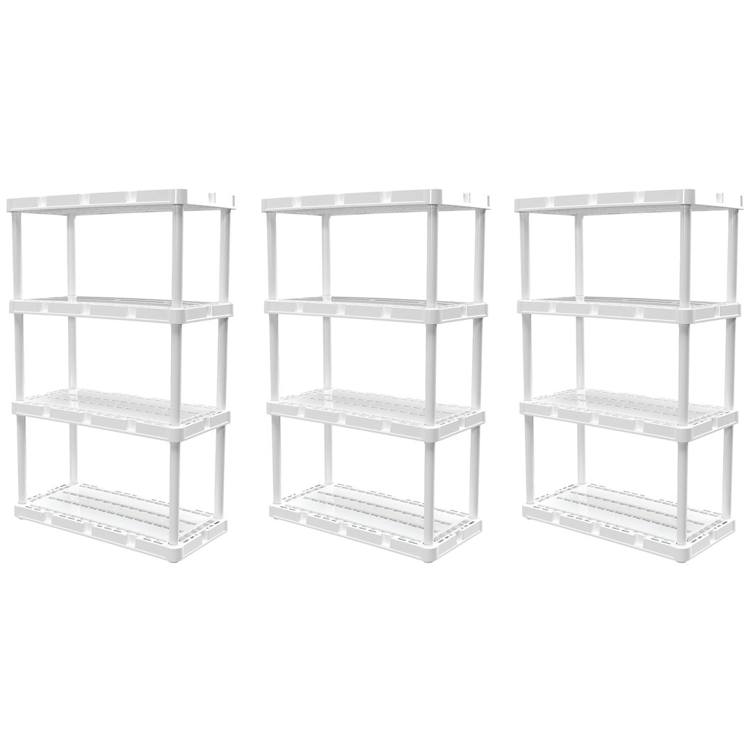12'' W Plastic Shelving Unit (Set of 3) Gracious Living