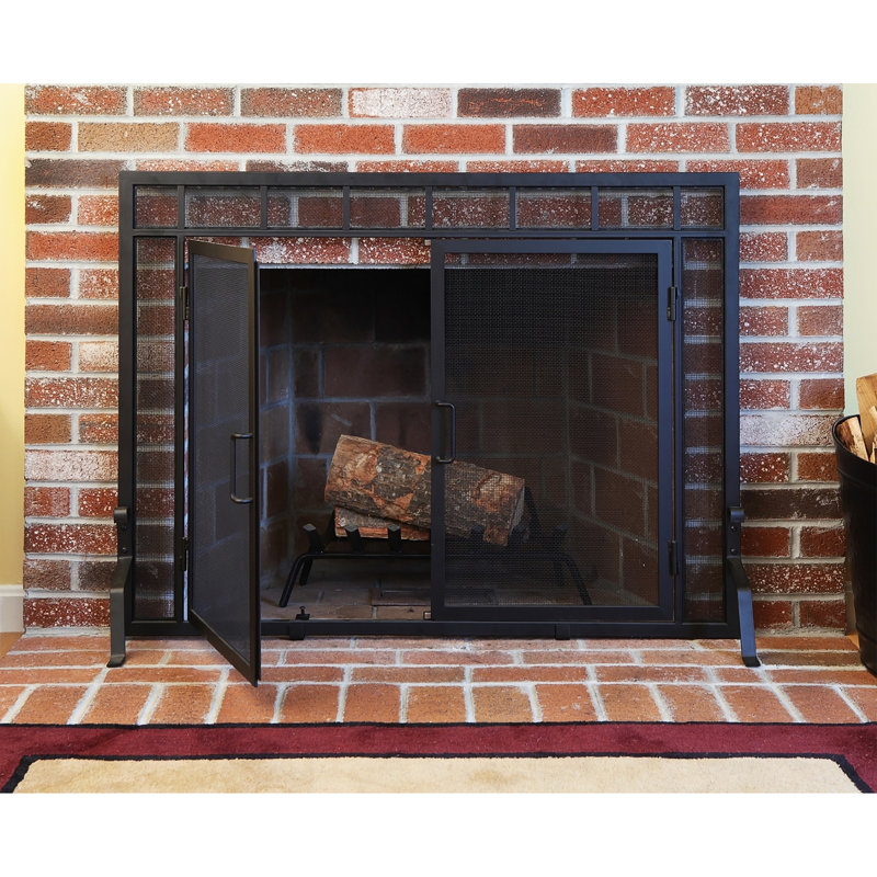 Alashia Iron Fireplace Screen, 33" H x 44" W