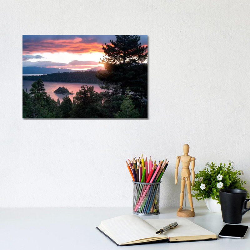 Emerald Bay Sunrise I by Dennis Frates - Wrapped Canvas Gallery-Wrapped Canvas Giclée, 20.32 cm H x 30.48 cm W