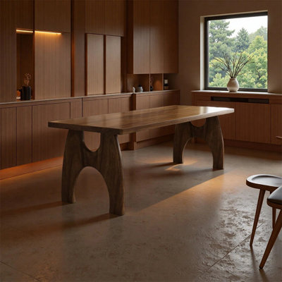 Retro Solid Wood Dining Table