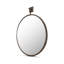 Cameo Mirror Aged Brass