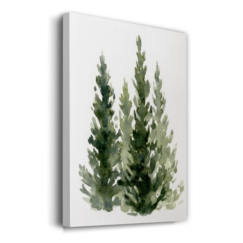 Simple Evergreen II sur toile, H 18 po x l 12 po x P 1,5 po