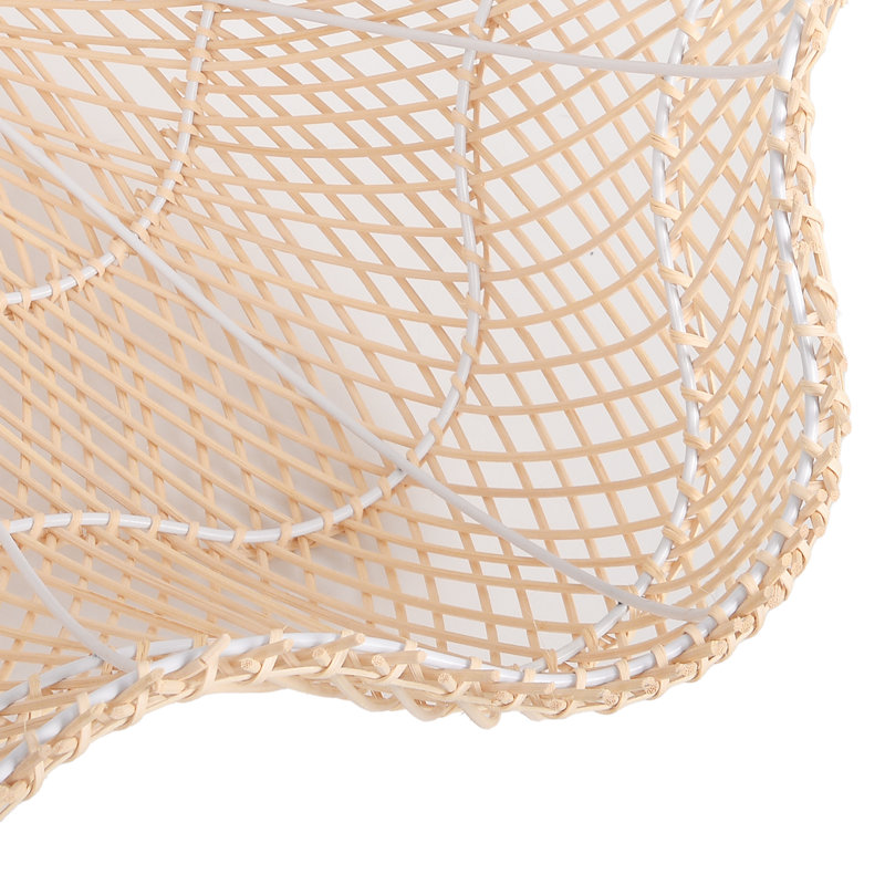 Luminaire suspendu beige à 1 lumière Aquera, H 19,68 po x l 21,65 po x P 21,65 po, Natural