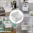 24'' W x 20'' D Wall Mount Utility Sink White Floating Farmhouse Ceramic Laundry Sink with Accessory Kits