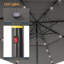 Rudalph 120.1'' Lighted Market Umbrella-1138294196