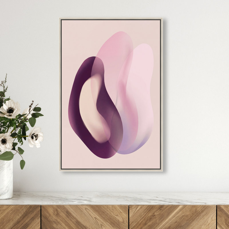 Soft Love Print by Oliver Gal, 55"H x 37"W, Silver Floater Frame