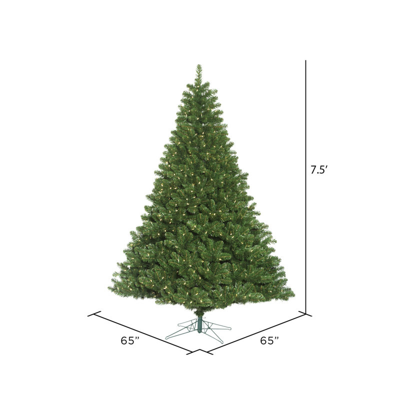 Oregon Fir Artificial Christmas Tree Unlit, 7.5' H, Pre-Lit
