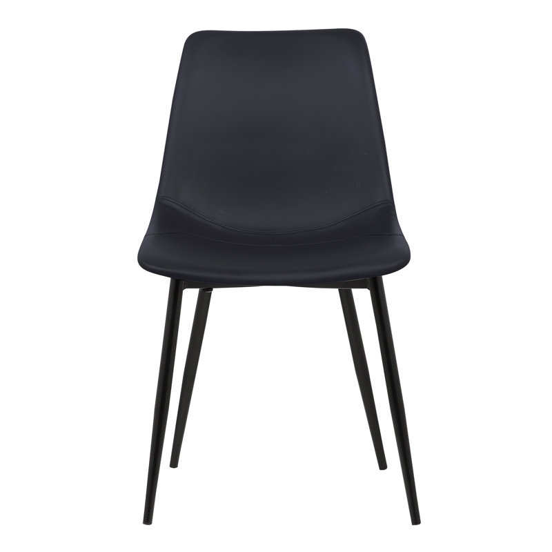 Bixler 44cm H Upholstered Side Chair, Black