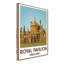 Royal Pavilion, Brighton, England - Romantic Regency Travel Poster of Iconic Domes. Giclee Print on Wrapped Canvas. Wall Art, Home Decor - Iconic Buildings & Architecture, England 1 Piece Wrapped Canvas Wall Art-1806075533