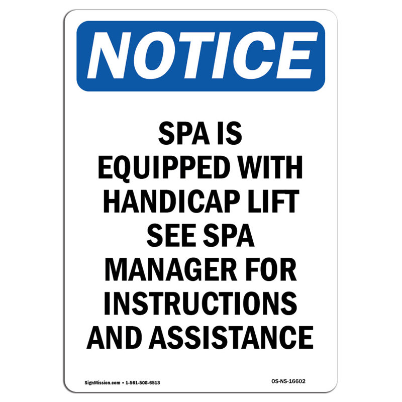 Accessible Lift Sign
