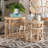 Desilva Frame Rattan Nesting Tables