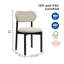 Chaises de salle à manger en bois Ocean-357894023-357894022