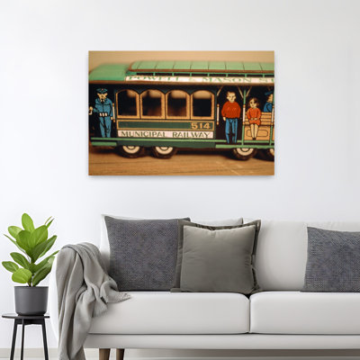 Gros plan sur un jouet rétro de style San Francisco