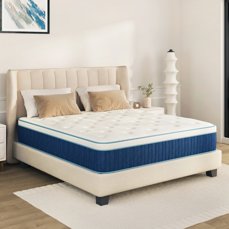 Matelas hybride moyen en boîte de 12 po EGOHome - Isolation en mouvement, Grand lit, 12"