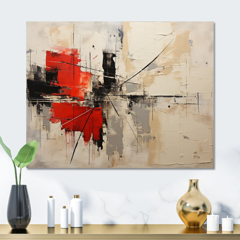 Décoration murale abstraite Duality I - Collages abstraits en métal, H 12 po x l 20 po x P 1 po