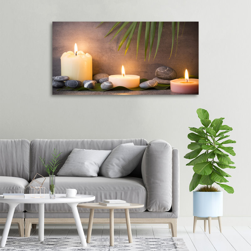 Burning Candles - Wrapped Canvas Print