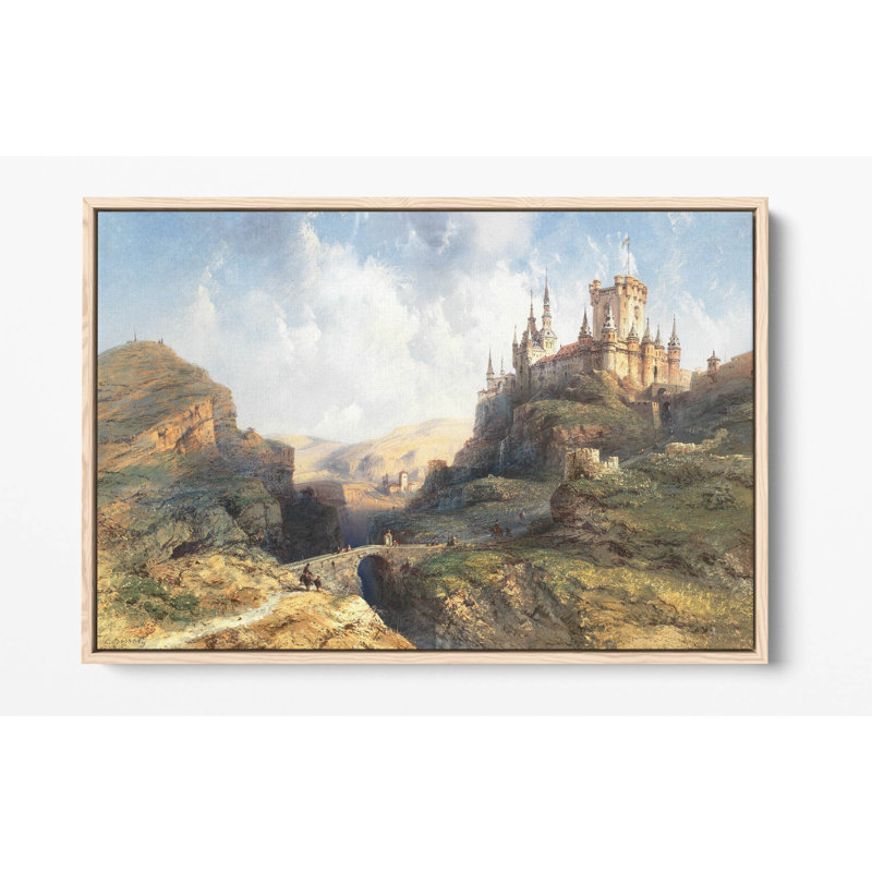 Wrapped Canvas Print, 20.32 cm H x 30.48 cm W, Light Oak