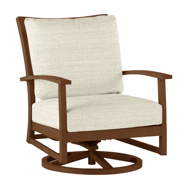 Charleston Patio Lounge Chair with Cushions, Welt + Standard Fill, Charleston Aluminum #60 Oak, Verona Silver
