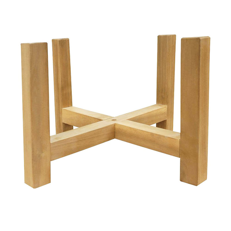 Support à fleurs en bois d'acacia - ensemble de 2 - brun, H 8 po x L 12 po x P 12 po