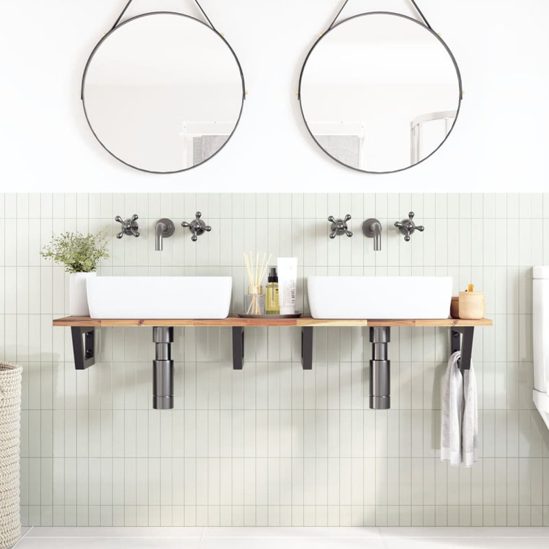 Accent Shelf, Black, 2" H x 120" W x 40" D