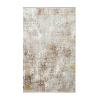 Tapis de couloir luxueux, 3,3 x 9,8 pi | 100% viscose / polyester, hauteur des poils de 0,2 po, 1950 g / m² | Tissé à la machine avec 864 000 points de fil | Facile à nettoyer avec l'aspirateur et le détachant | Design élégant pour n'importe quel vestibule