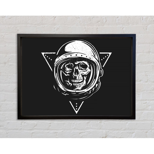Bright Star Spaceman Skull - Single Picture Frame Print on Canvas ...