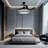 42 Inch Pendant Light - 7 Colour Bluetooth Music Invisible Fanlight