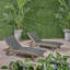 Chaise longue avec plateau coulissant, ensemble de 2-438957290
