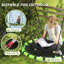 AIYAPLAY Kids Nest Swing Seat Height-Adjustable 100cm Diameter Black/Green