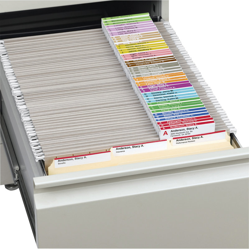 Paper File Tab Labels