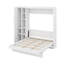 Lit escamotable double avec tablettes, garde-robe et DEL-1945234582