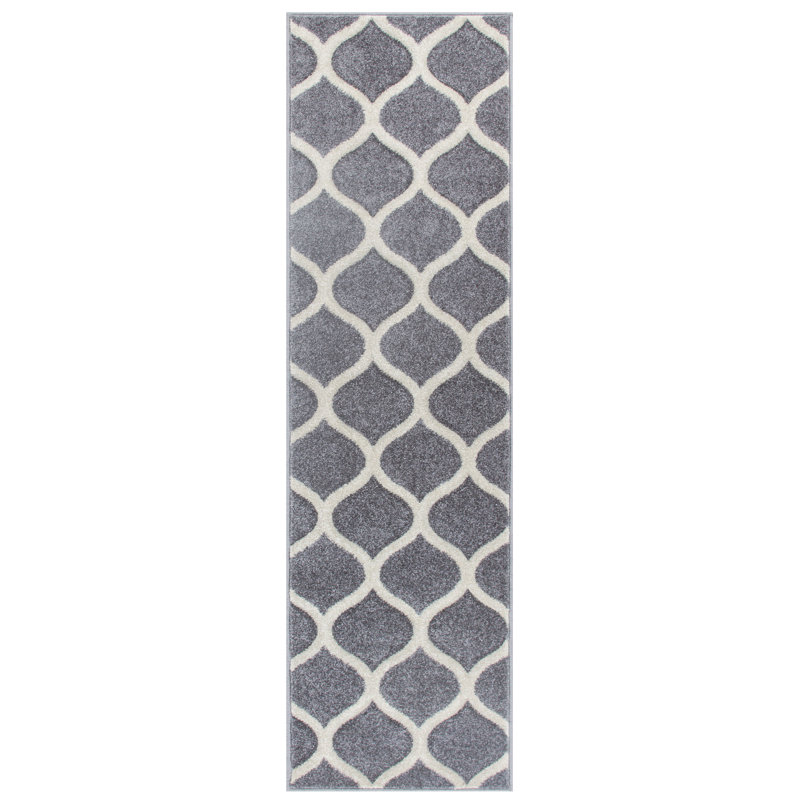 Jenner Trellis Area Rug, Runner 60 x 230cm