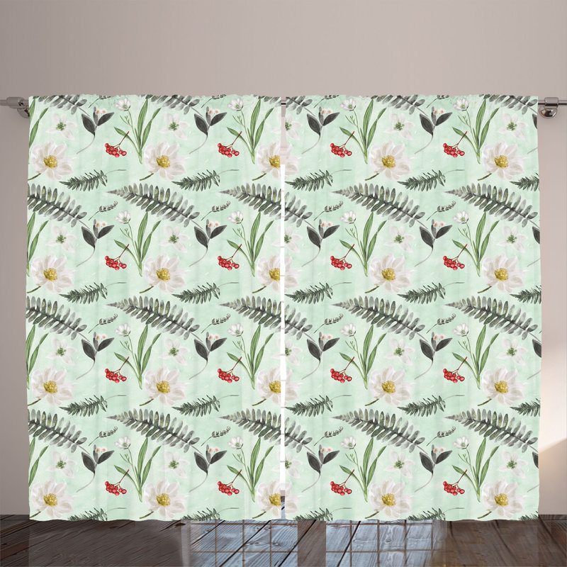 Semi Sheer Curtain Pair