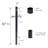 Kerys Lamp Post with Cross Arm-2085701419-2085701418-2085701454