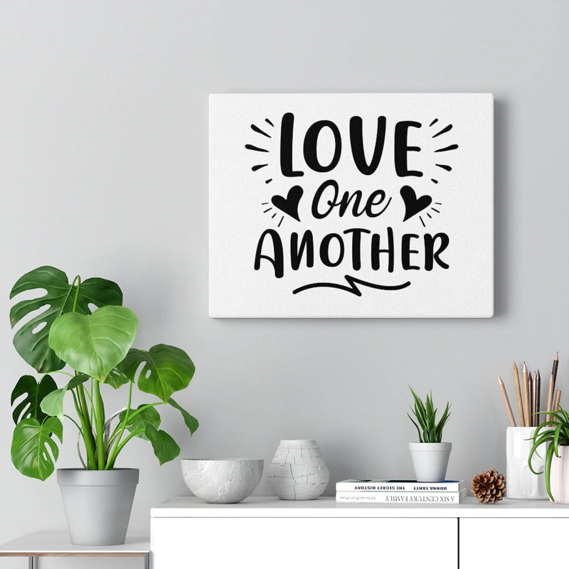 Love One Another - Wrapped Canvas Print, 61cm H x 76cm W