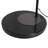 Roswell 1 Light Arc Floor Lamp - Matte Black Finish, Handcrafted Shinpuru-sa Linen-Cotton Shade, Black Marble Base, Dimmer