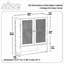 Armoire de salle de bain murale avec tablette réglable, organisateur de rangement de médicaments en rotin au-dessus de la toilette pour la cuisine, le salon, le vestibule-1064023333