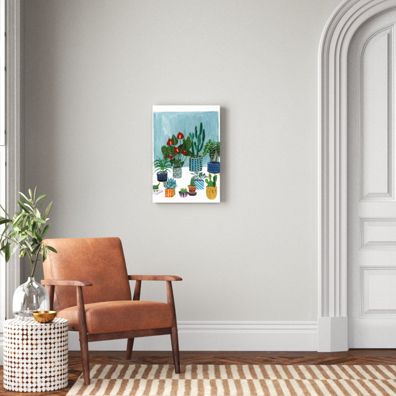 «A Portrait of Plants I», peinture, Toile tendue, H 26 po x l 18 po x 1,5 po