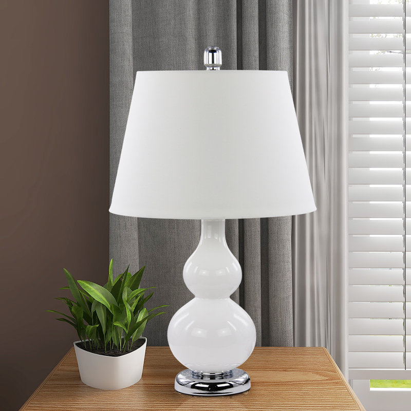 Jayden Metal Table Lamp, White