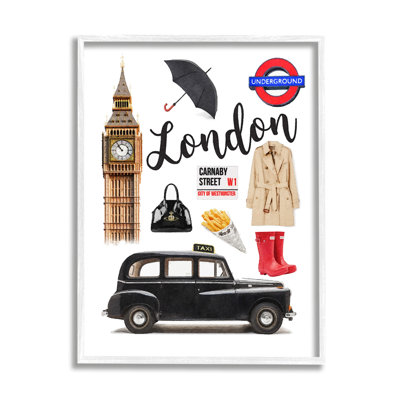 Az571Framed London Glam Travel