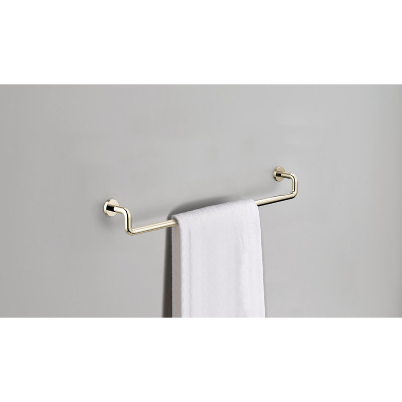 Litze® 30" Wall Mounted Towel Bar, Polished Nickel