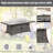 6-Seat Rectangular Fire Pit Table-58467762