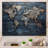 Rustic Routes world map - World Map Canvas Prints-97033688-97033685