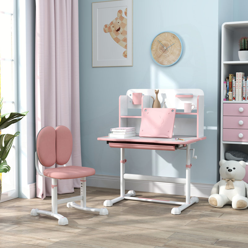 Ensemble de Lagenatop, de rangement et de lecture pour enfants, Rose